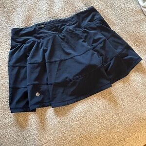 Lululemon Navy Pace Rival Skirt